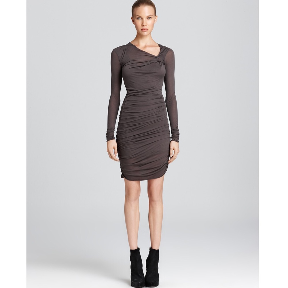 Helmut Lang Ruched Dress